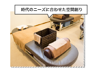 時代のニーズに合わせた空間創り